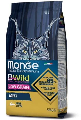 Monge Cat BWild LG Adult Hare 1,5kg